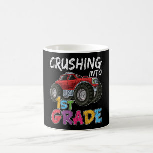 In die erste Klasse rasen - Geschenk für LKW-Liebh Kaffeetasse