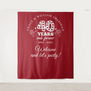 In die Ewigkeit Ruby 40. Jubiläums-Fotoprop Wandteppich