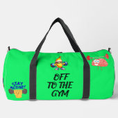 In die Fitness des Fitnessraums, mit Monogramm | Duffle Bag (Vorderseite)