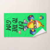 In die Fitness des Fitnessraums, mit Monogramm | Handtuch (Handtuch)