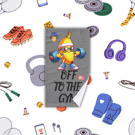 In die Fitness des Fitnessraums, mit Monogramm | Handtuch