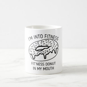 In die Fitness Fit in meinem Mund Kaffeetasse