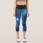 In die Galaxie Capri Leggings (Vorderseite)
