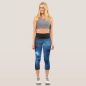 In die Galaxie Capri Leggings (Vorderseite)