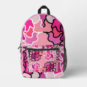In die geometrische Form des rosa Mitteljahrs Bedruckter Rucksack (Vorderseite)