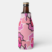 In die geometrische Form des rosa Mitteljahrs Flaschenkühler (Flaschenvorderseite)