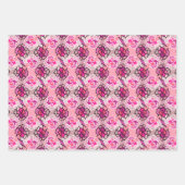 In die geometrische Form des rosa Mitteljahrs Geschenkpapier Set (Vorderseite)