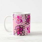 In die geometrische Form des rosa Mitteljahrs Kaffeetasse (Links)