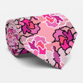 In die geometrische Form des rosa Mitteljahrs Krawatte (Gerollt)