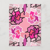 In die geometrische Form des rosa Mitteljahrs Postkarte (Vorderseite)