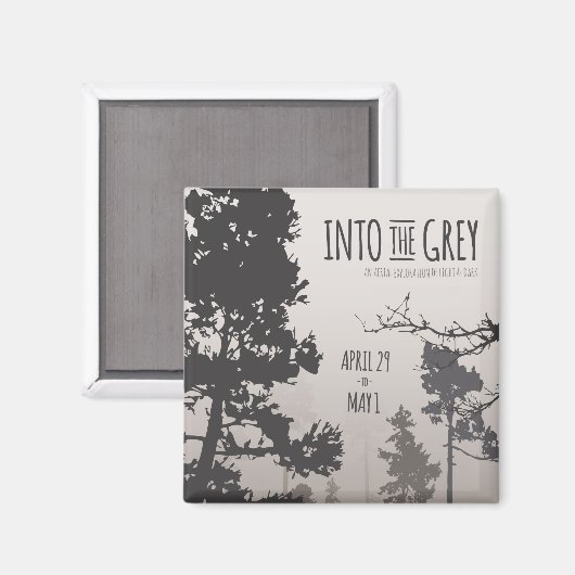 In die graue Versatile Arts Show Poster Magnet (Vorderseite/Rückseite)