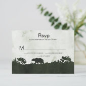 In die Grün-Landschaft der wilden Rost-Grünen-UAWG RSVP Karte (Stehend Vorderseite)