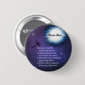 In die helle Libelle Button (Vorne & Hinten)