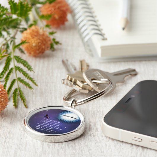 In die helle Libelle Schlüsselanhänger (Seite)