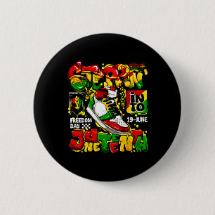 In die Juneteenth Afro Woman Black Girls Sn Button