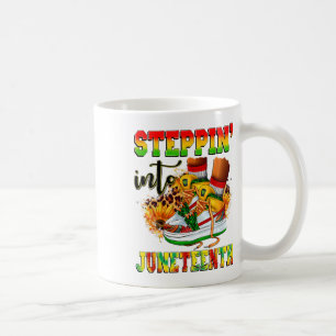 In die Juneteenth Afro Woman Black Girls Sn Kaffeetasse