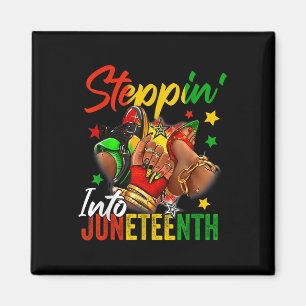 In die Juneteenth Afro Woman Black Girls Sn Magnet