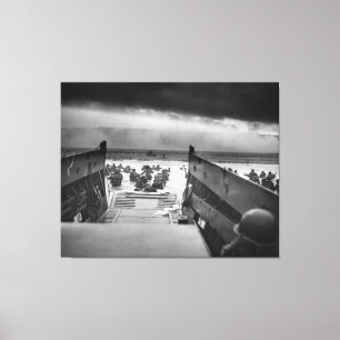 In die Kiefer Zweiten Weltkrieges Omaha des Leinwanddruck