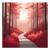 In die Krimson-Wälder Fotodruck (Vorne)