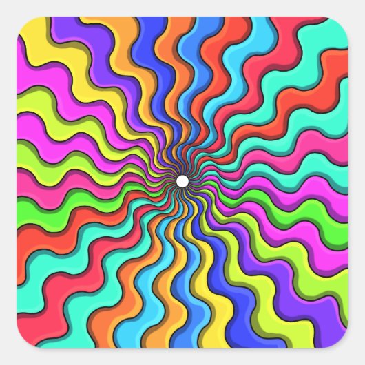 In die Leere Quadratischer Aufkleber (Vorderseite)