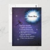 In die Lichthupe der Libellen Postkarte (Vorne/Hinten)