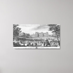 In die Luxemburg-Gärten gehen, 1729 Leinwanddruck