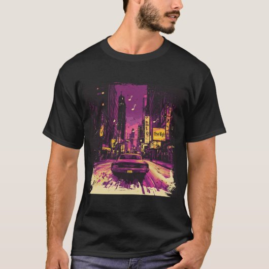 In die Nacht driften T-Shirt (Vorderseite)