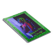 In die Nacht (Grüner Hintergrund) Einkaufs-Bag-Spi Notizblock (Rechte Seite)