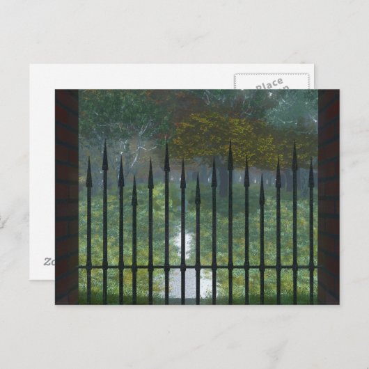 In die Postkarte des alten Waldes (Vorne/Hinten)