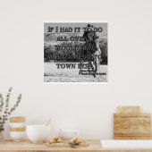 In die Stadt gehen Poster (Küche)