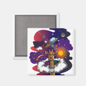 In die Sterne Magnet (Vorderseite/Rückseite)