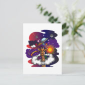 In die Sterne Postkarte (Stehend Vorderseite)