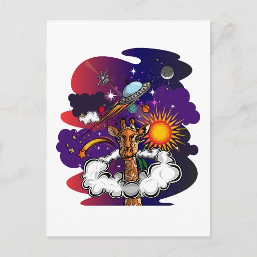 In die Sterne Postkarte (Vorderseite)