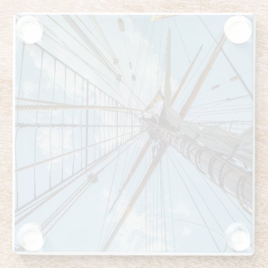 In die Takelung Glasuntersetzer (Rückseite)