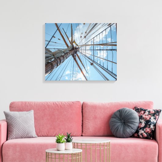 In die Takelung Leinwanddruck (Insitu (Wohnzimmer))