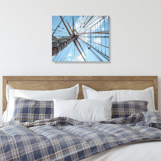 In die Takelung Leinwanddruck (Insitu (Schlafzimmer))