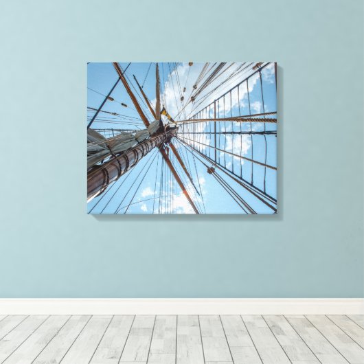 In die Takelung Leinwanddruck (Insitu (Holzboden))