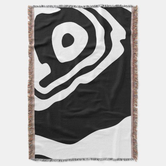 In die Tiefe: Abstrakt Schwarz und Weiß Decke (Vorderseite Vertikal)