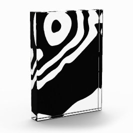 In die Tiefe: Abstrakt Schwarz und Weiß Fotoblock