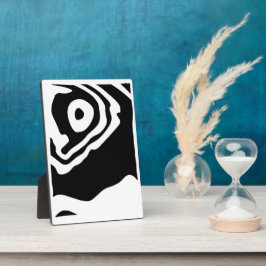 In die Tiefe: Abstrakt Schwarz und Weiß Fotoplatte