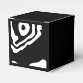 In die Tiefe: Abstrakt Schwarz und Weiß Geschenkschachtel (Vorderseite)