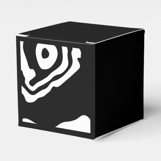 In die Tiefe: Abstrakt Schwarz und Weiß Geschenkschachtel (Vorderseite)