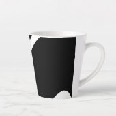 In die Tiefe: Abstrakt Schwarz und Weiß Milchtasse (Rechts)