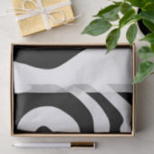 In die Tiefe: Abstrakt Schwarz und Weiß Seidenpapier (Geschenk)