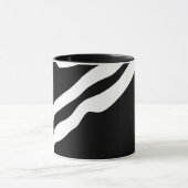 In die Tiefe: Abstrakt Schwarz und Weiß Tasse (Zentrum)