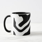 In die Tiefe: Abstrakt Schwarz und Weiß Tasse (Links)