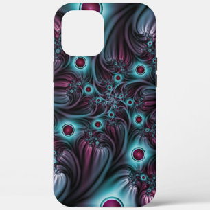 In die Tiefe Abstraktes Fraktal Blau rosa Kunst Case-Mate iPhone Hülle