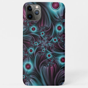 In die Tiefe Abstraktes Fraktal Blau rosa Kunst Case-Mate iPhone Hülle