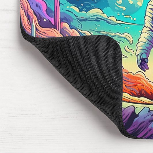 In die unbekannte Illustration Mousepad (Ecke)