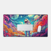 In die unbekannte Illustration Schreibtischunterlage (Tastatur & Maus)